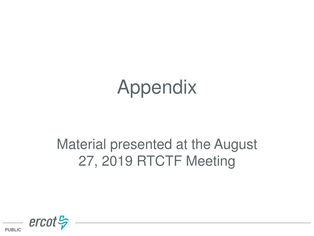 appendix