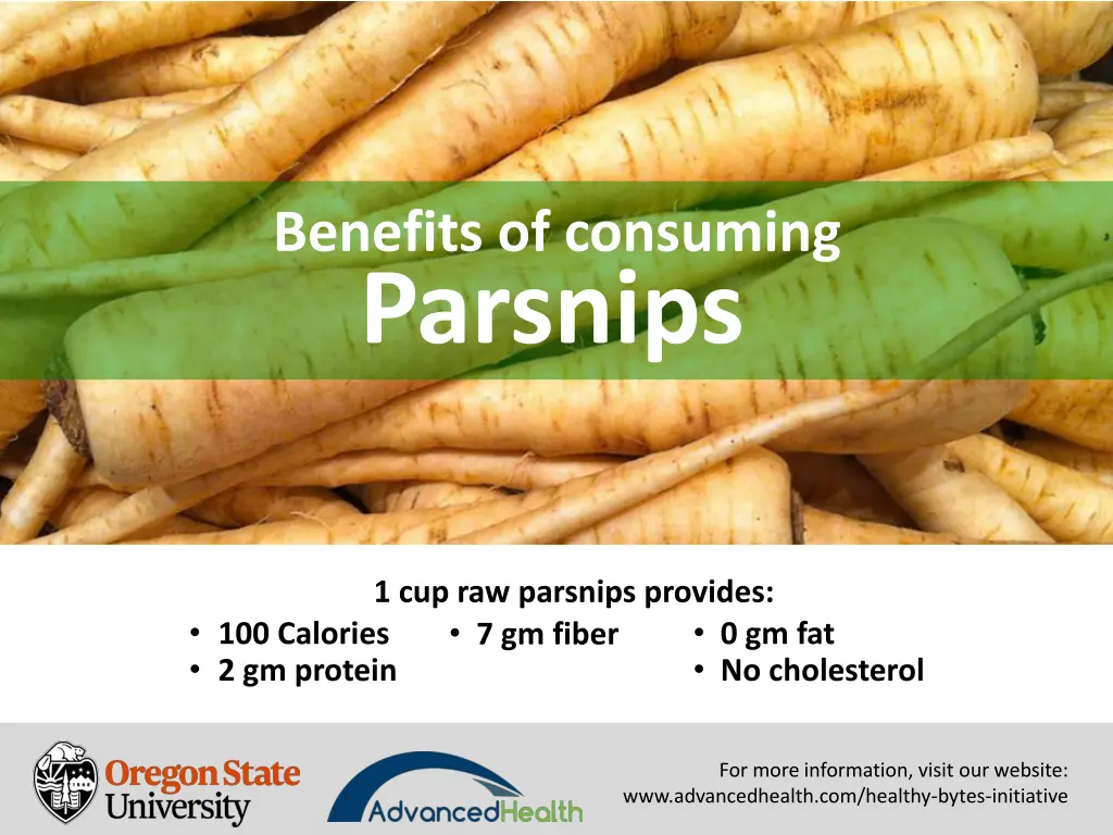 benefits of consuming parsnips 1