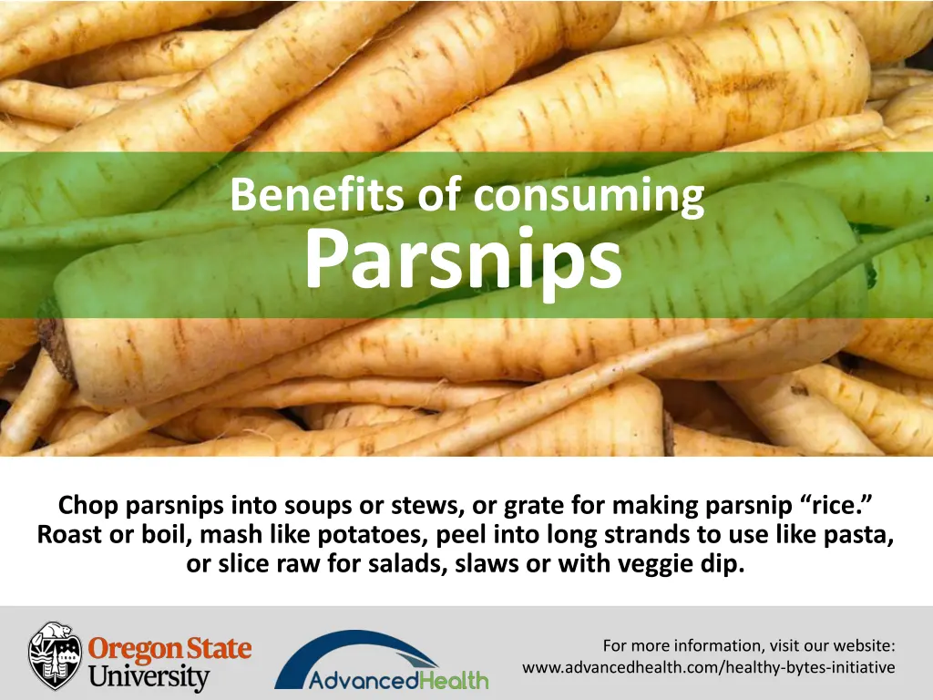 benefits of consuming parsnips 7