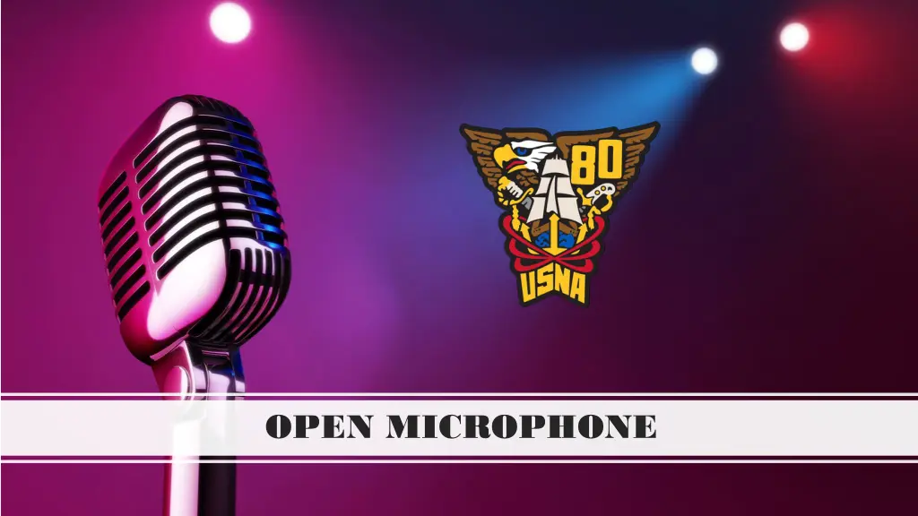 open microphone