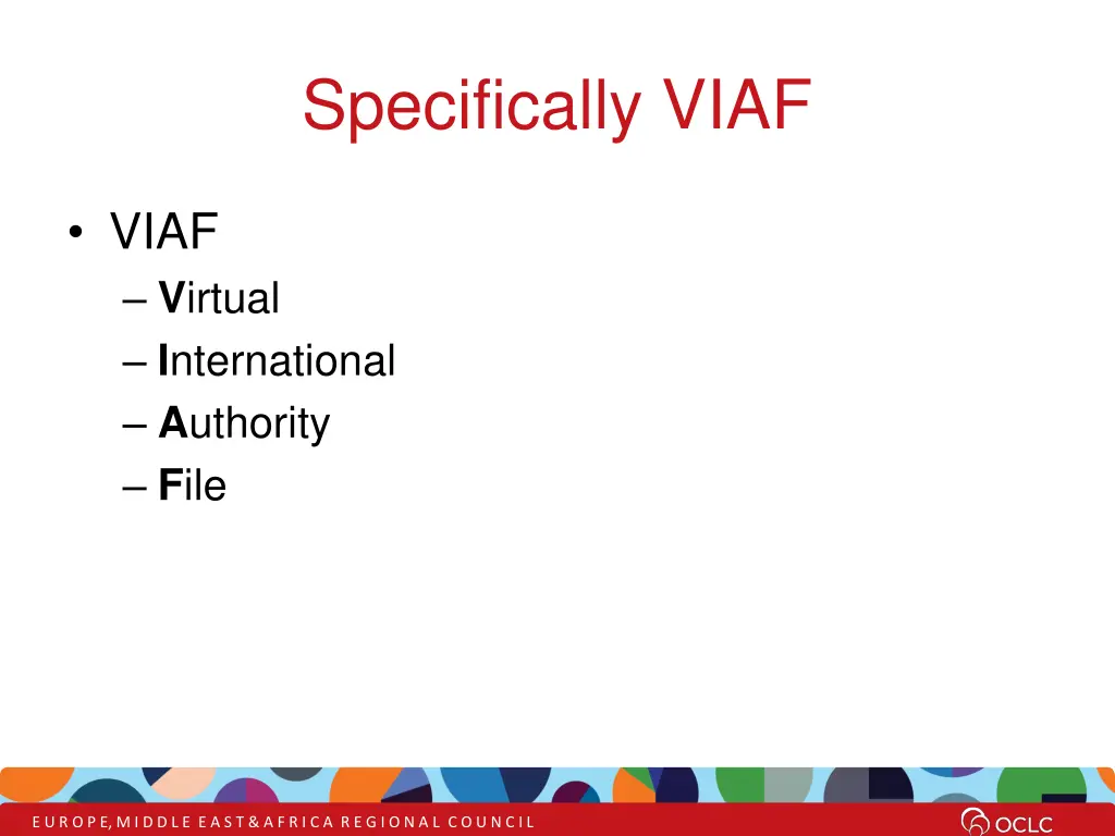 specifically viaf