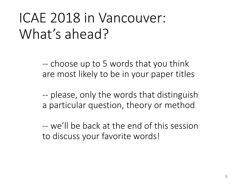 icae 2018 in vancouver what s ahead