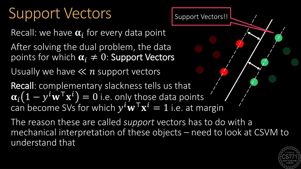 support vectors