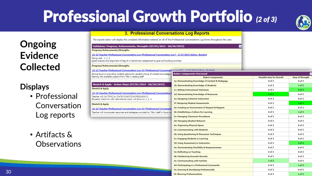 professional growth portfolio professional growth 1