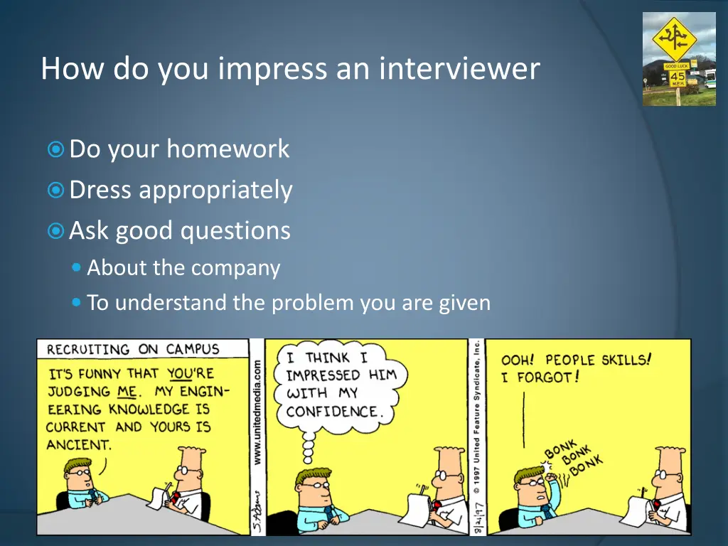 how do you impress an interviewer