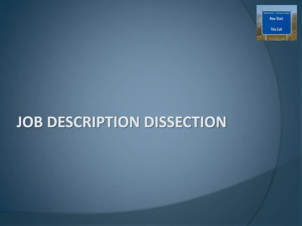 job description dissection