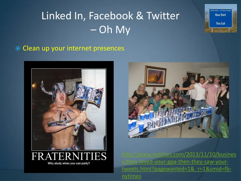 linked in facebook twitter oh my