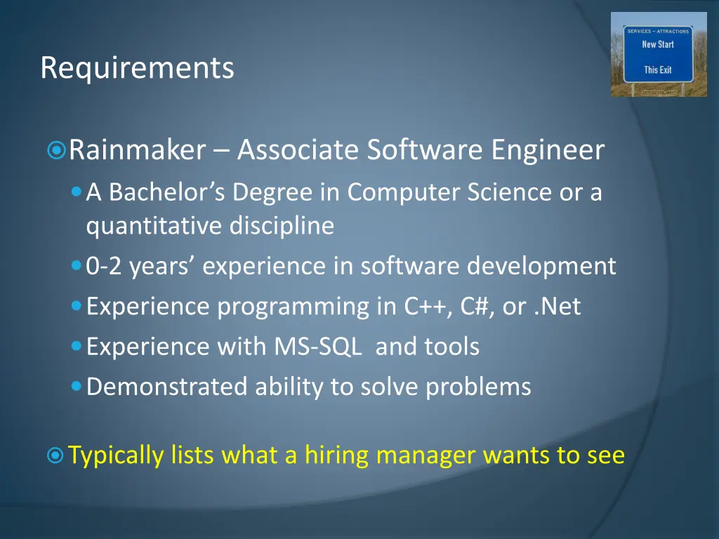 requirements