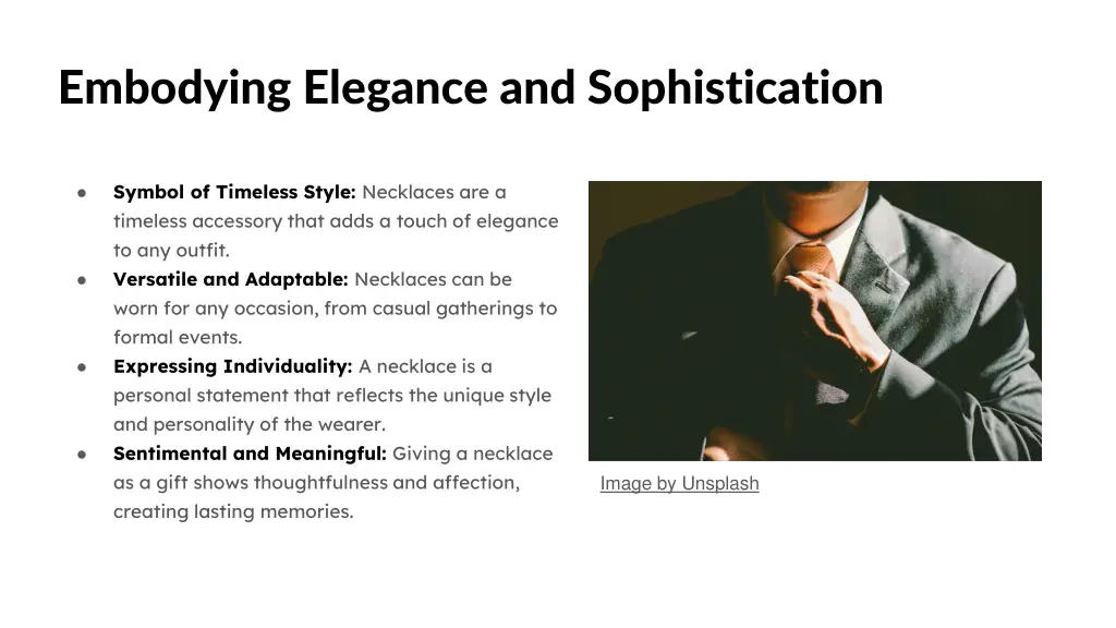 embodying elegance and sophistication