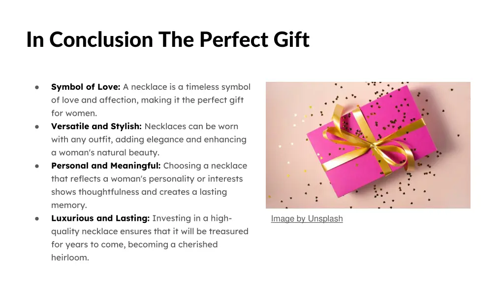 in conclusion the perfect gift