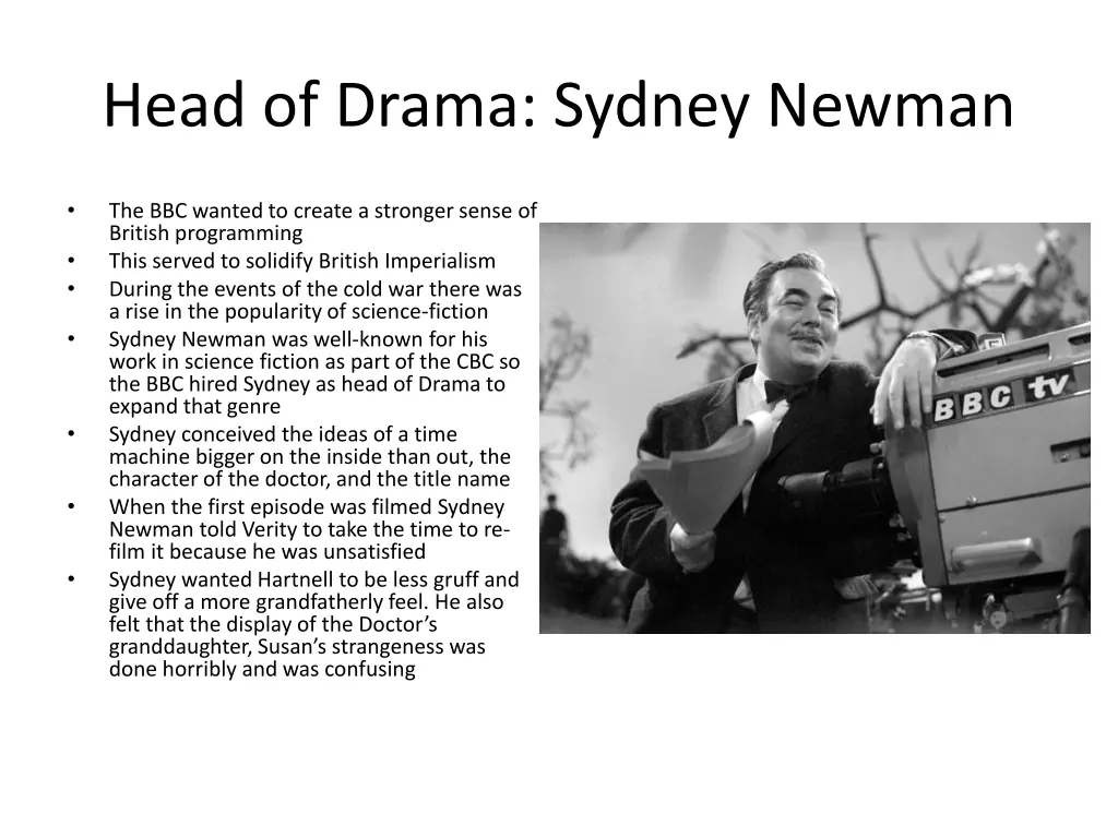 head of drama sydney newman