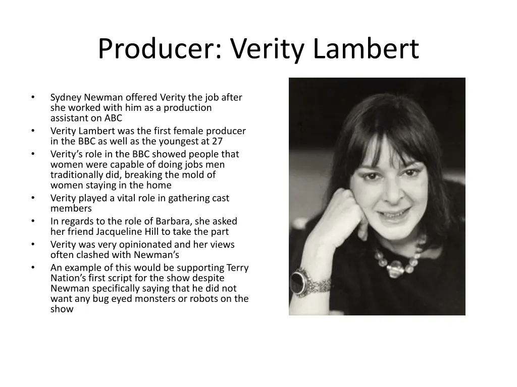 producer verity lambert