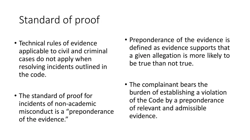 standard of proof