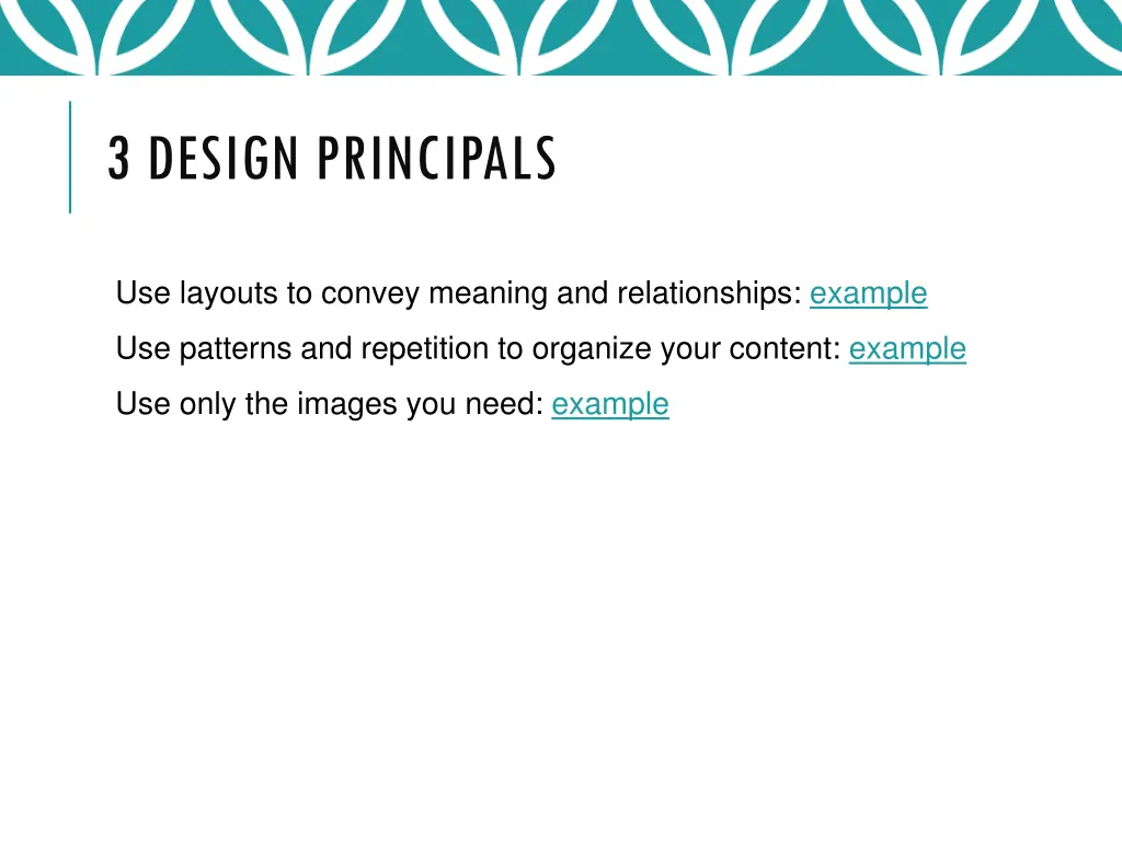 3 design principals