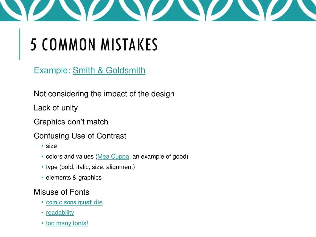 5 common mistakes