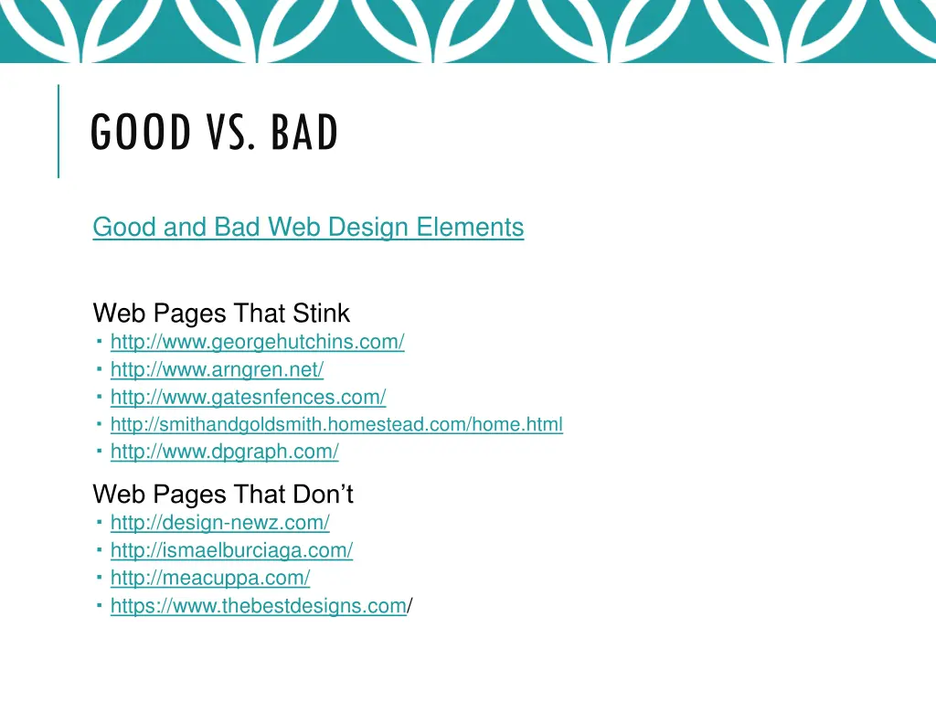 good vs bad