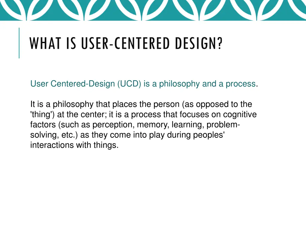 what is user centered design