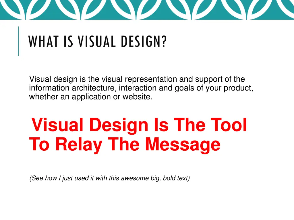 what is visual design