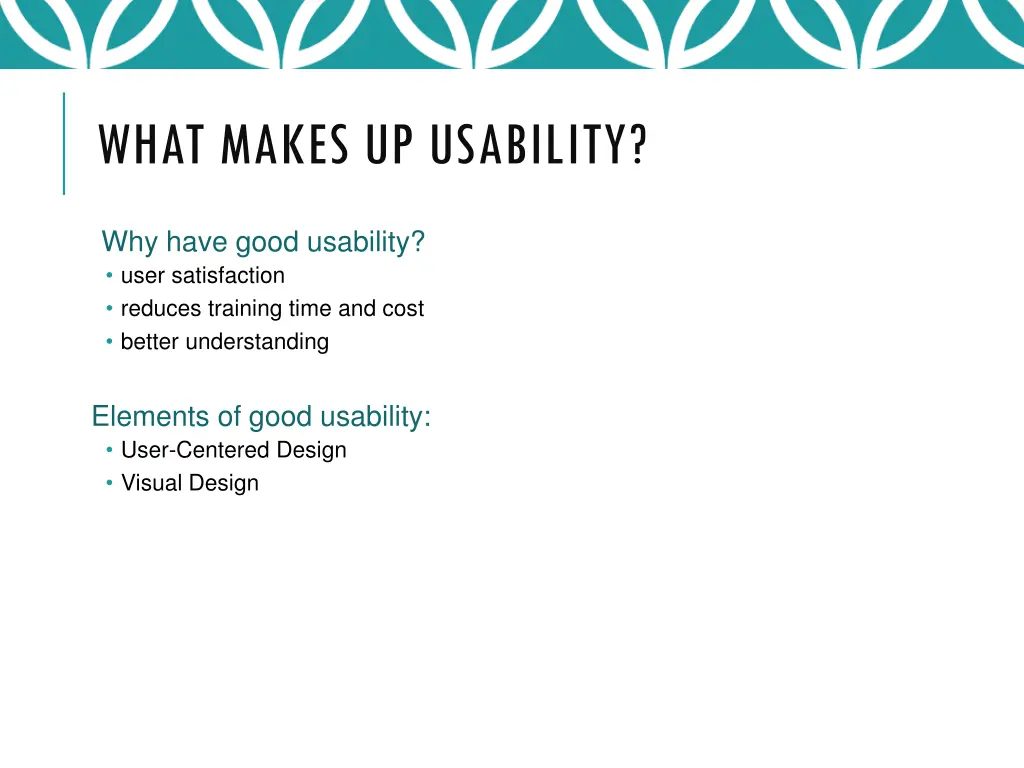 what makes up usability
