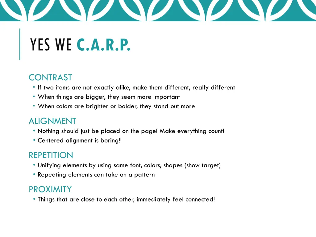 yes we c a r p
