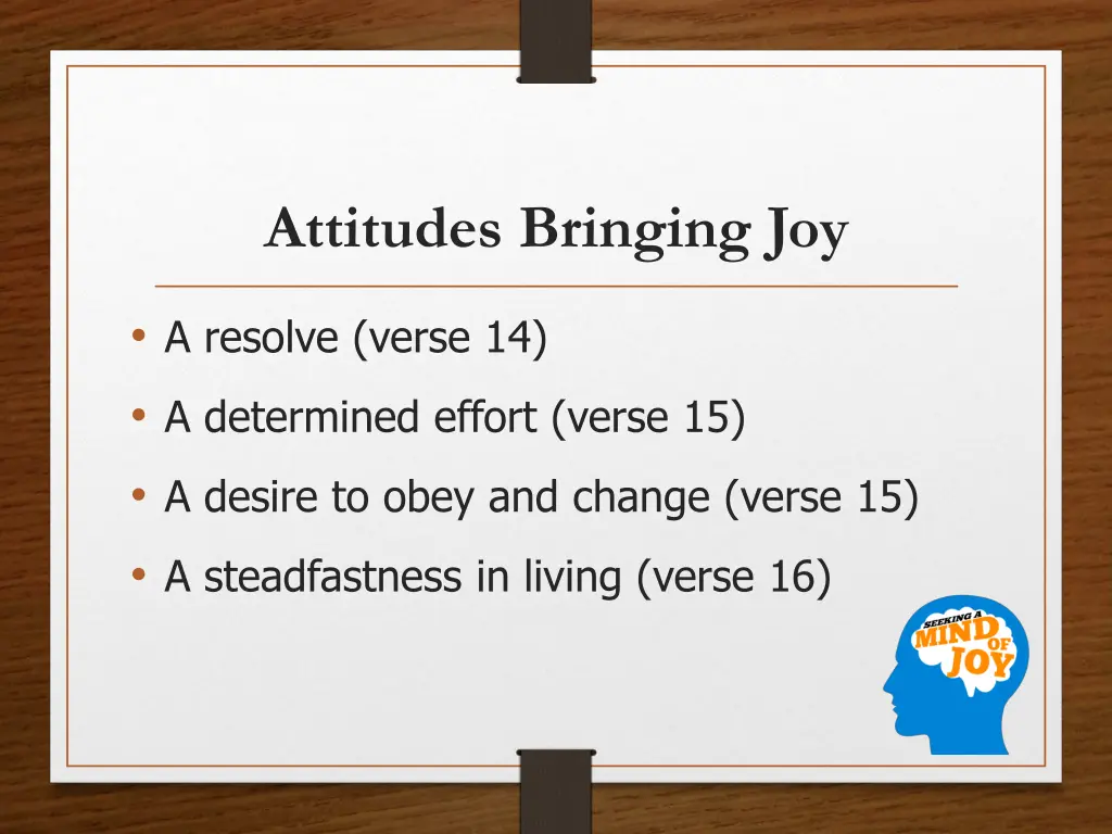 attitudes bringing joy