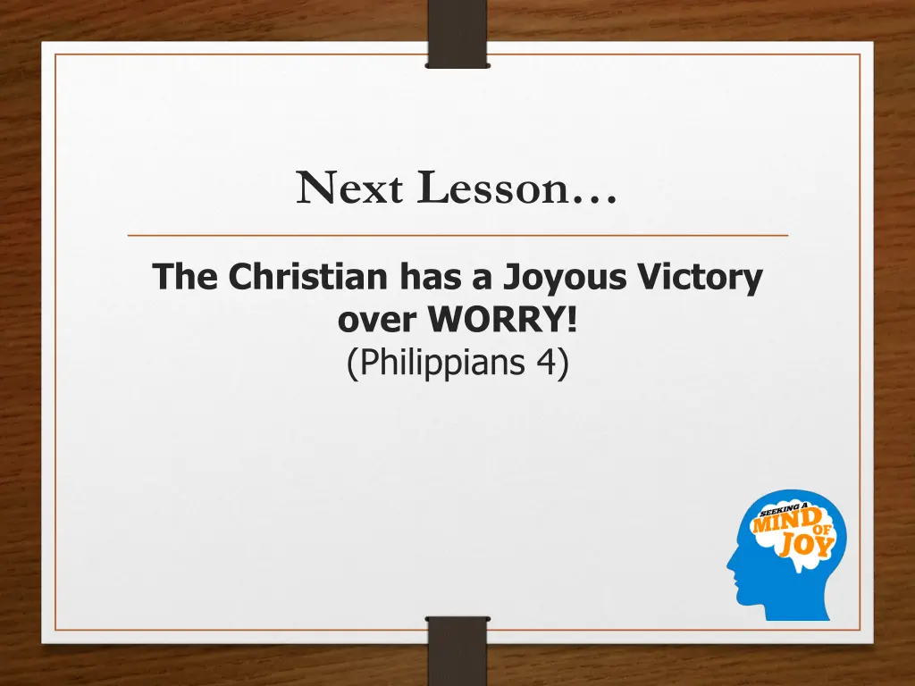next lesson