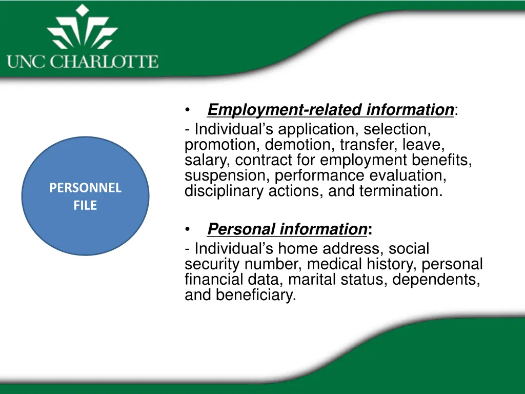 employment related information