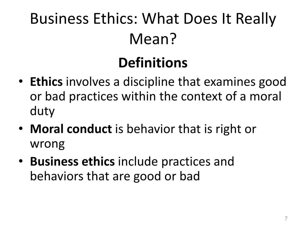 business ethics what does it really mean 1