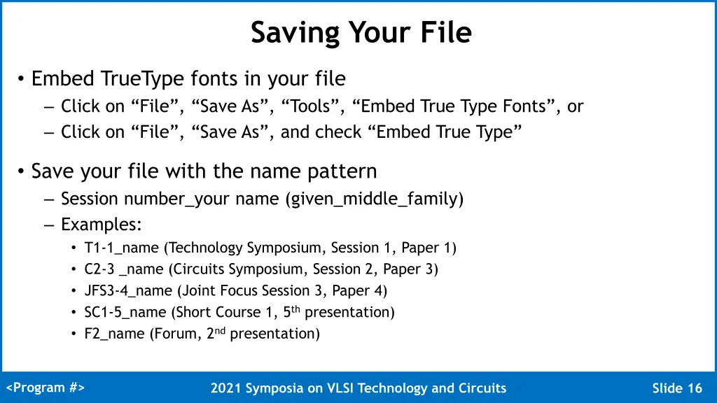 saving your file