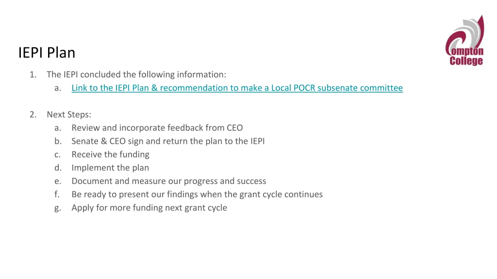 iepi plan