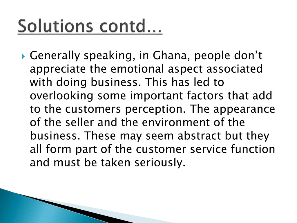 generally speaking in ghana people