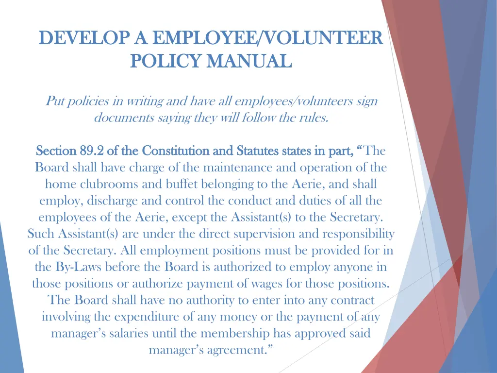 develop a employee volunteer develop a employee