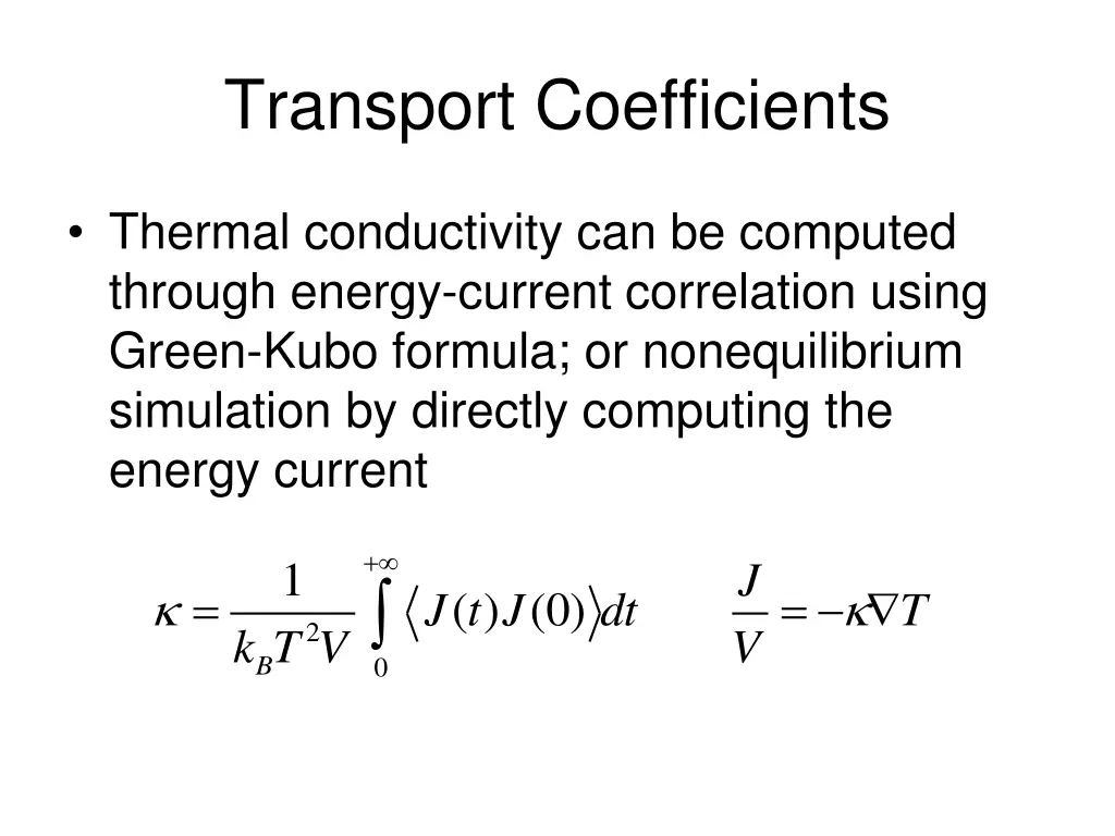 transport coefficients 1