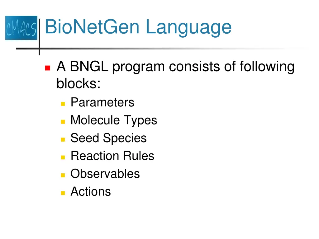 bionetgen language 1