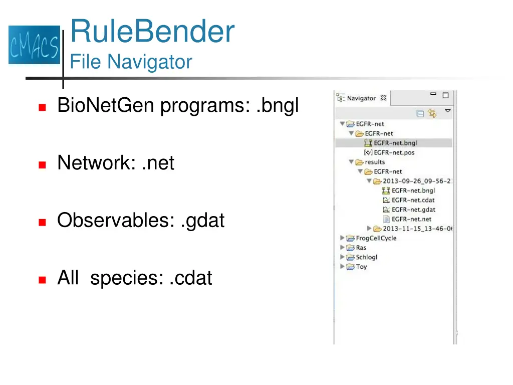 rulebender file navigator