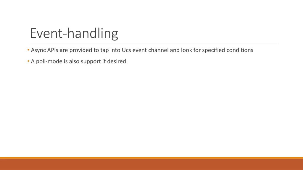 event handling