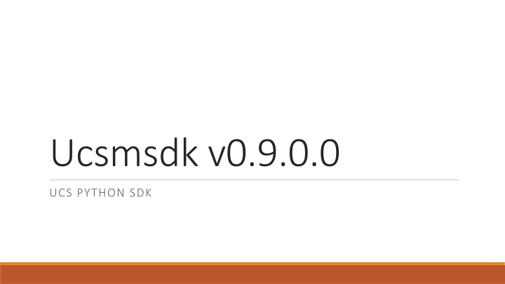 ucsmsdk v0 9 0 0