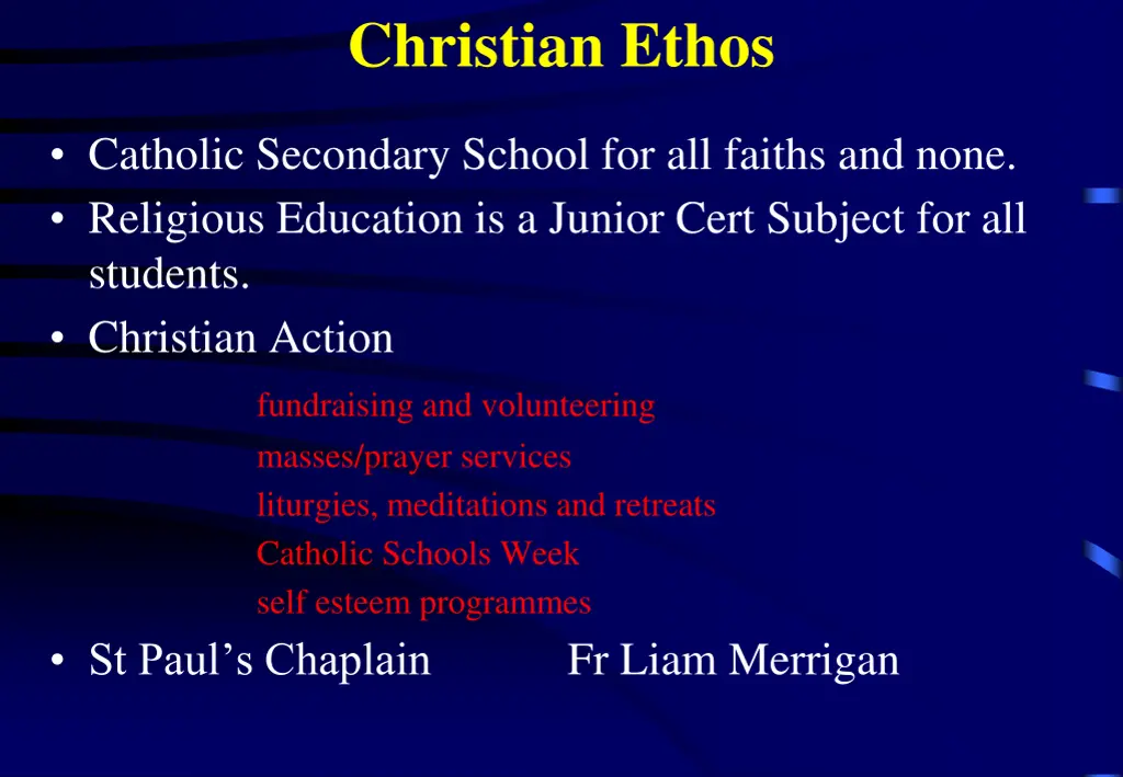 christian ethos
