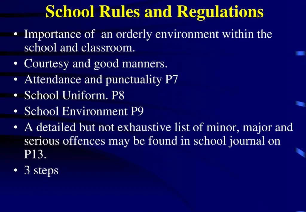 school rules and regulations importance