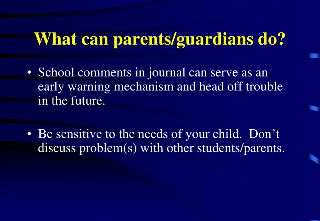 what can parents guardians do 2