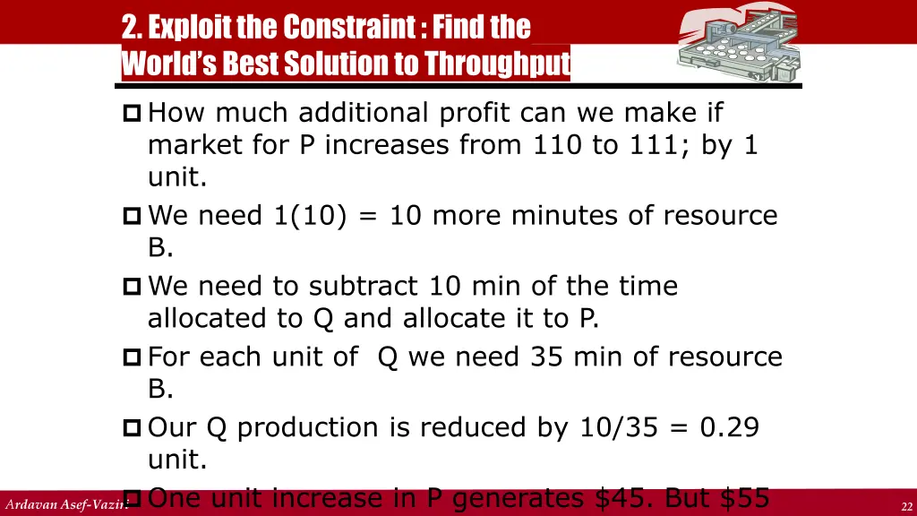 2 exploit the constraint find the world s best 1