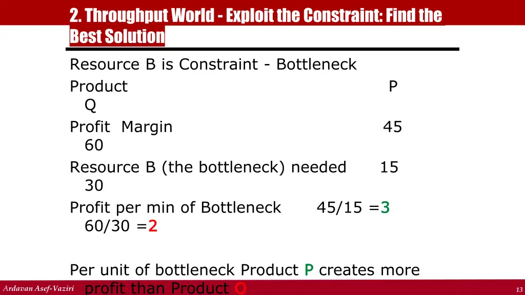 2 throughput world exploit the constraint find
