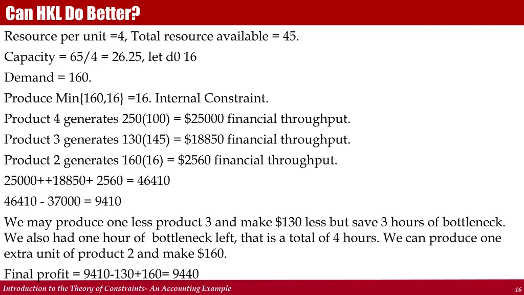 can hkl do better resource per unit 4 total