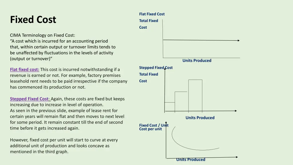flat fixed cost