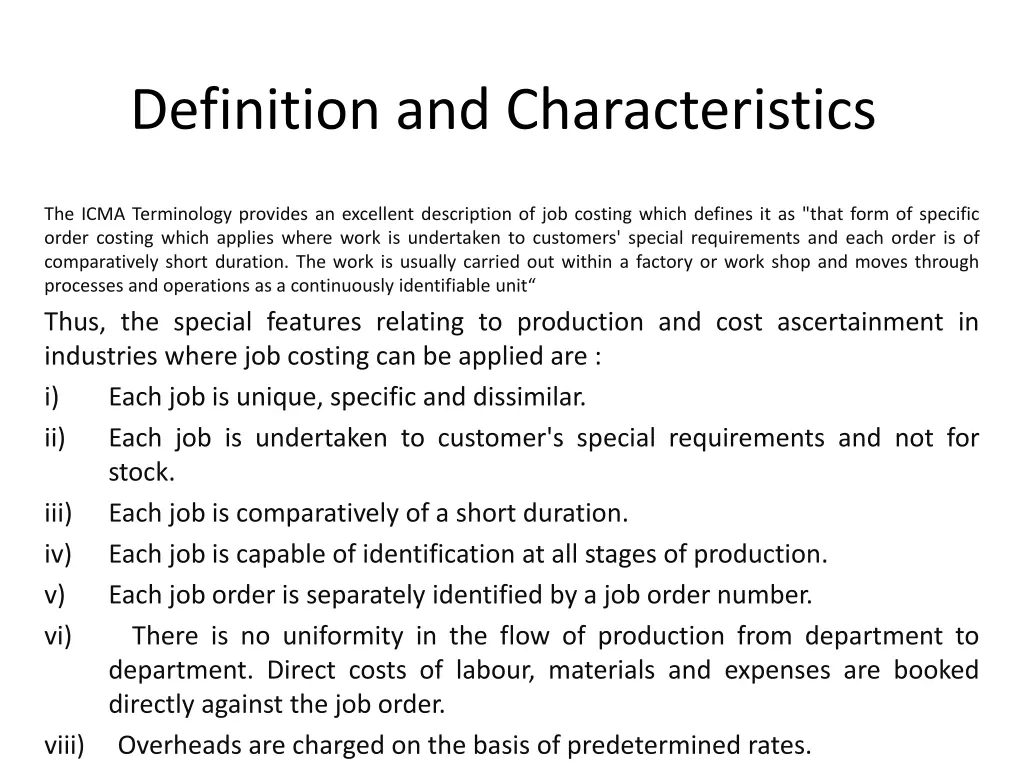 definition and characteristics