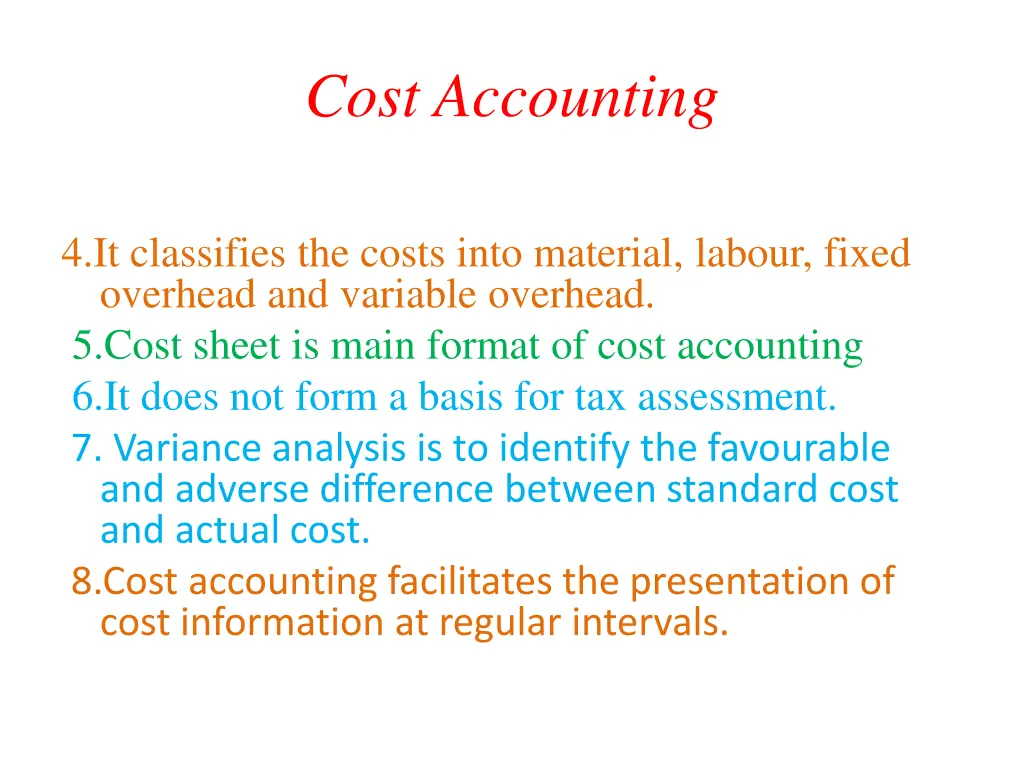 cost accounting 1
