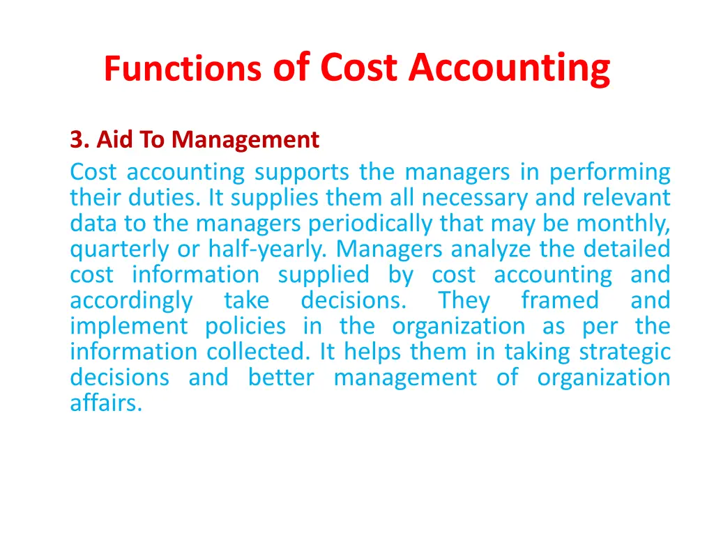 functions of cost accounting 3