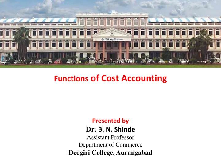 functions of cost accounting