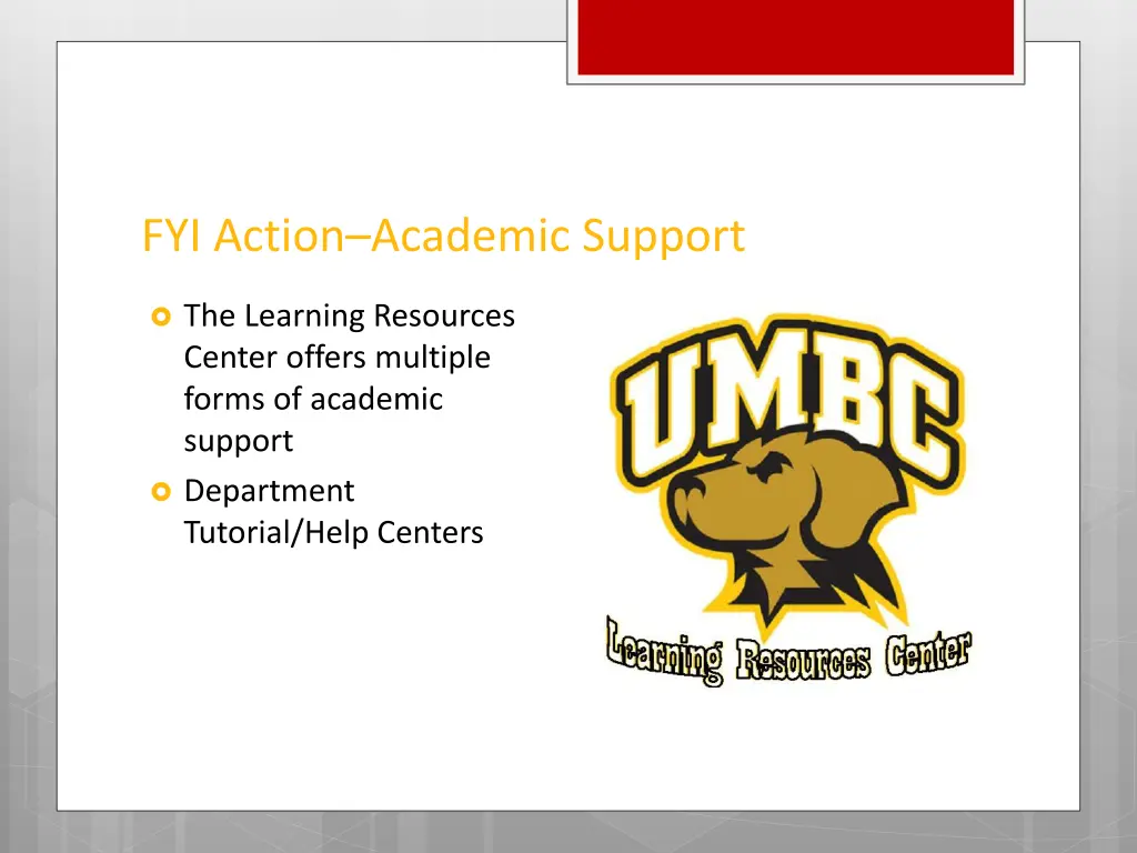 fyi action academic support