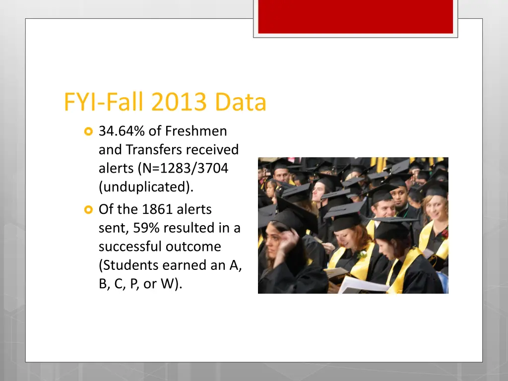 fyi fall 2013 data